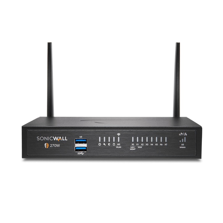 SonicWall 03-SSC-2996 RJ45 2-портов 8-портов рутер, черен, 135x50x60 мм