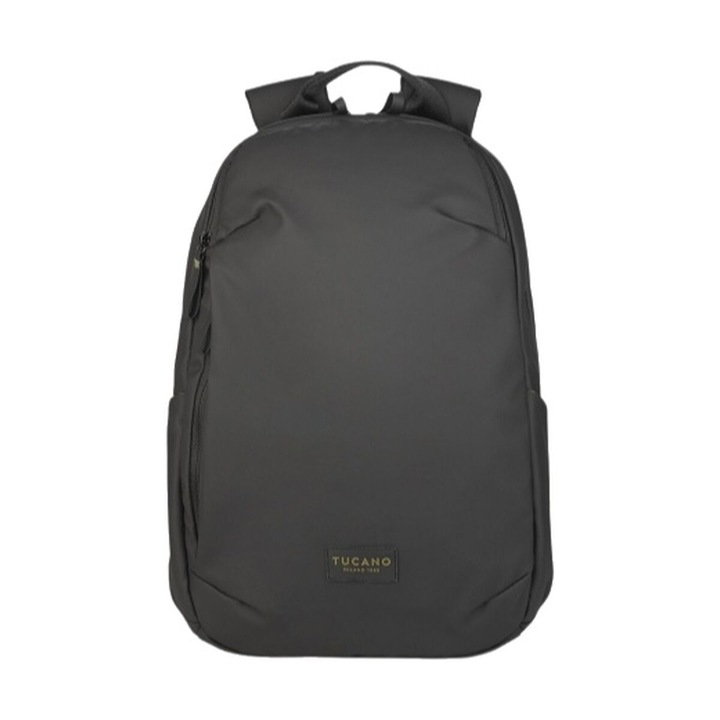 Rucsac laptop Tucano, 16", negru, rezistent la apa, cu manere si buzunar cu fermoar, 290x130mm