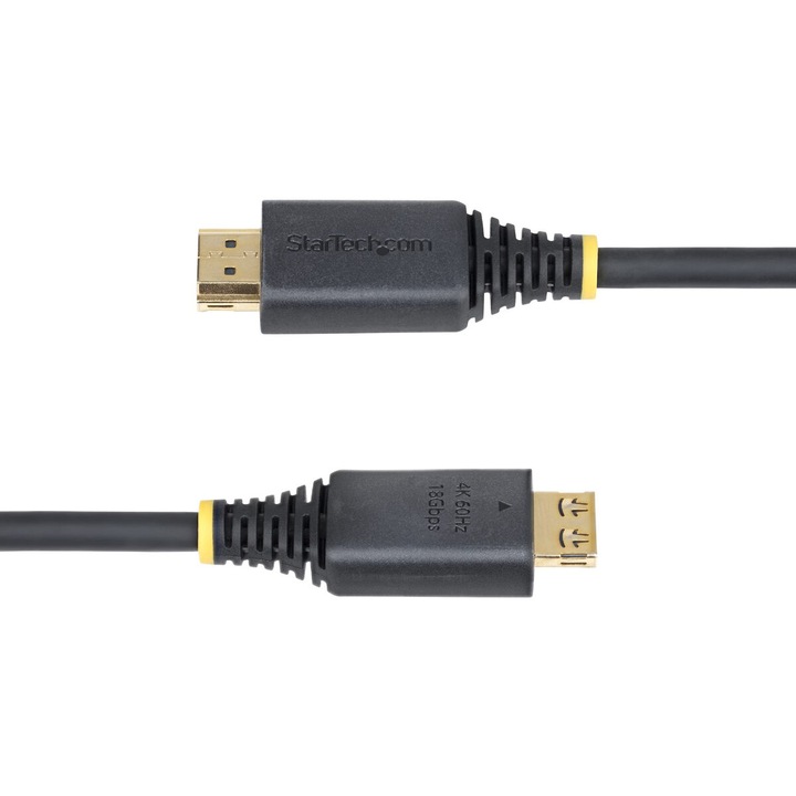 Cablu HDMI Startech 1.8m negru drept HDR