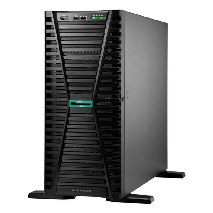HPE P71647-425 szerver, 32 GB RAM, 4 TB, fekete, Ethernet LAN csatlakozással