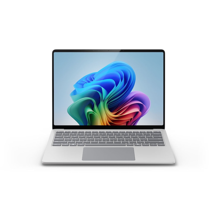 Microsoft ZGZ-00012 laptop, Qualcomm Snapdragon X Elite, 16 GB RAM, 512 GB SSD, Qwerty, spanyol, ezüst