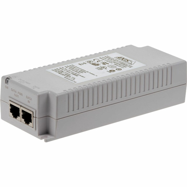 AXIS 5900-333 PoE Midspan injektor, tápfeladó, fehér, vezetékes, EU csatlakozó
