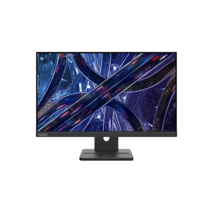 Monitor Lenovo ThinkVision E22-30, 21.5”, Full HD, IPS, 75 Hz, HDMI, DisplayPort, VGA, Beépített hangszórók, VESA, Fekete