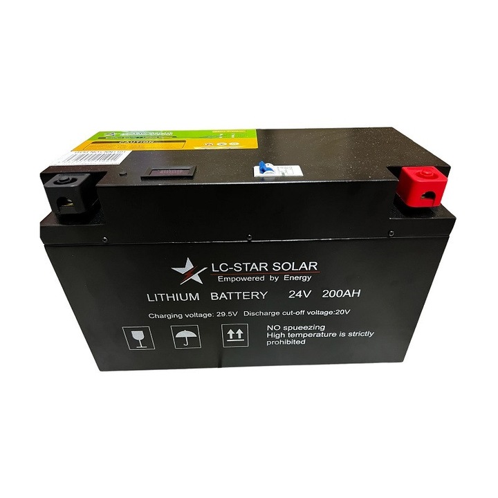 Baterie fotovoltaica 24V 200Ah, prismatica, 58x40x26cm, pentru sisteme solare