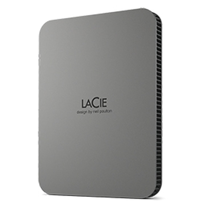 Външен хард диск LaCie 5 TB, Сив, 2.5", USB-C, USB 3.2, Thunderbolt
