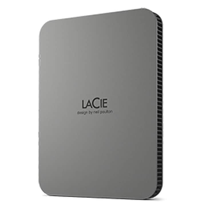 Външен хард диск LaCie 5 TB, Сив, 2.5", USB-C, USB 3.2, Thunderbolt