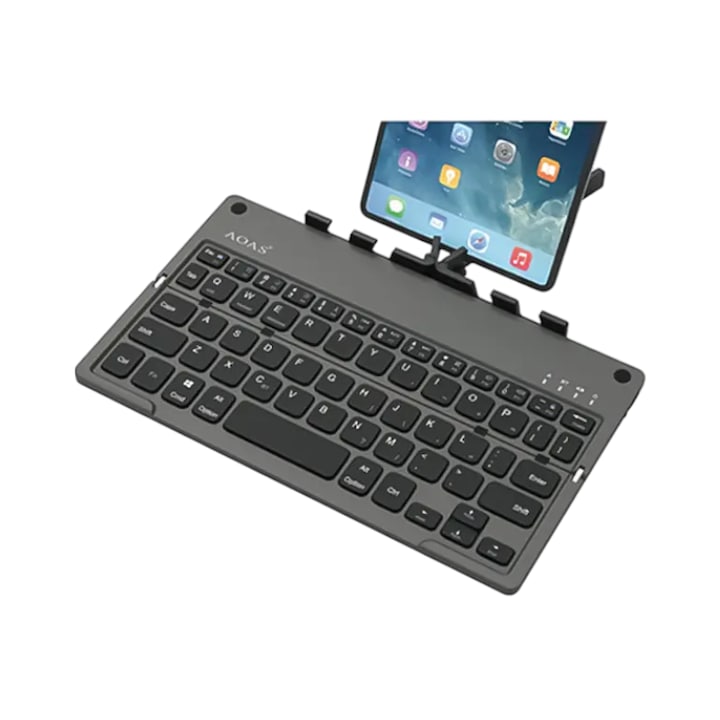 Set Tastatura si Mouse PowerTech PT-1167, Wireless & Bluetooth, Negru, 442x175x26mm