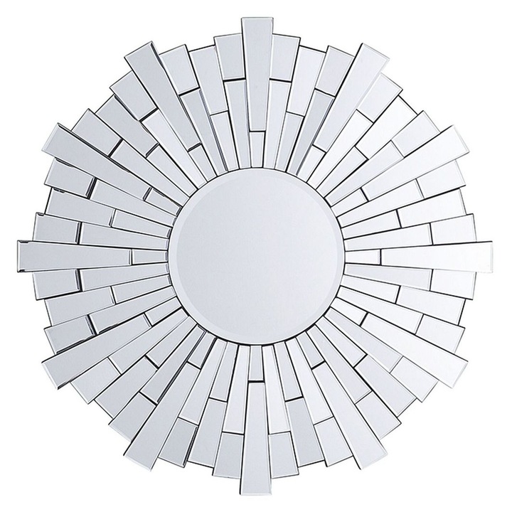 Oglinda de perete Vire 70 cm 70 cm Argintiu