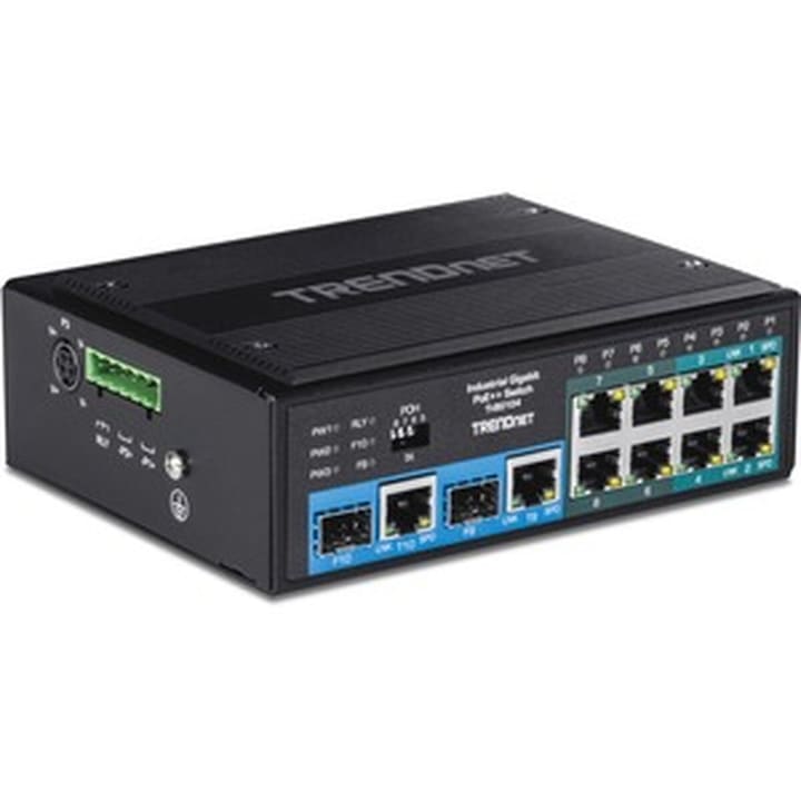 TRENDnet TI-BG104 Vezérlő, PoE x 4, SFP x 2, RJ45 x 10, 360W, 100-240V