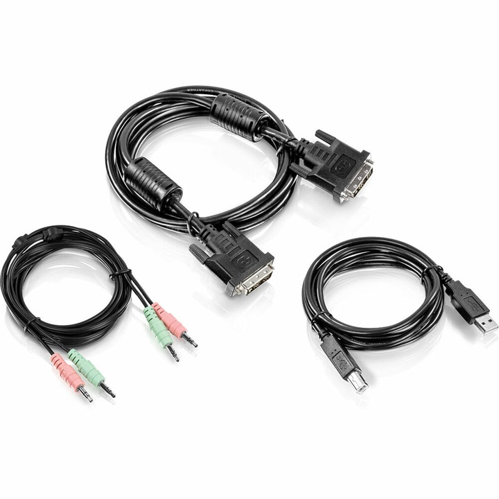 Switch KVM TRENDnet TK-CD06, 1.8m, 360g, culoare neagra