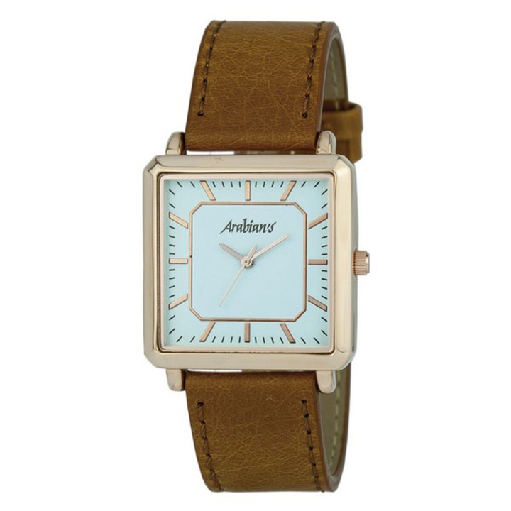 Ceas barbati Arabians HBA2256C quartz piele camel argintiu 35mm