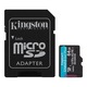 Memóriakártya KINGSTON SDCG4/64GB, microSDXC + SD Adapter