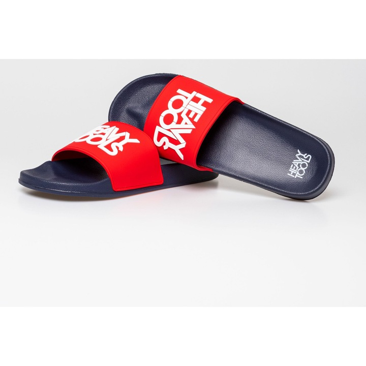 Slapi Heavy Tools, model UPPONY24, rosu si albastru, material PVC, talpa EVA, set de papuci pentru barbati