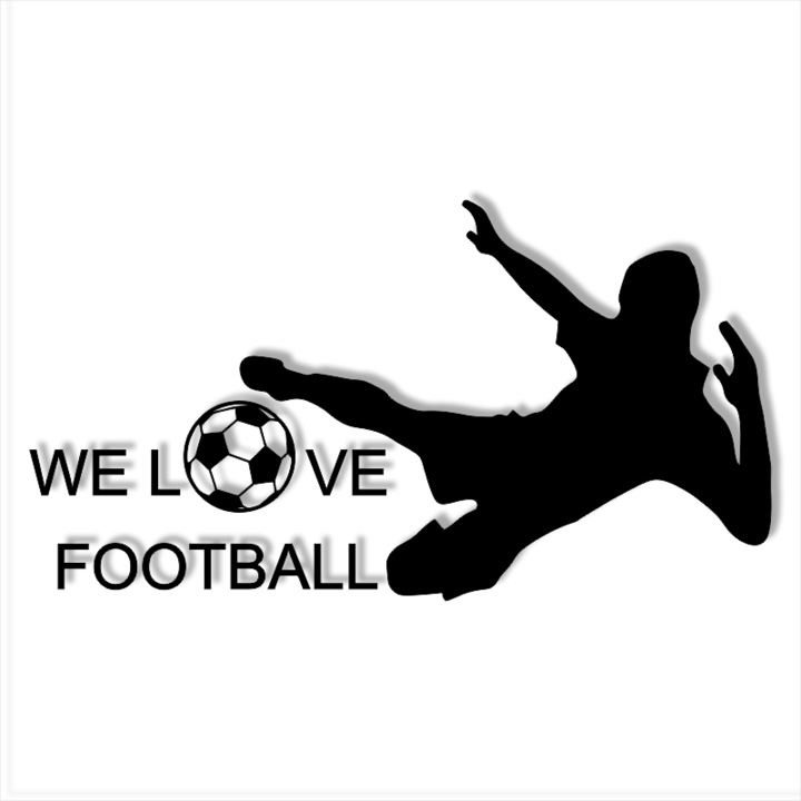 Tablou din lemn tematica fotbal - 120x60 cm