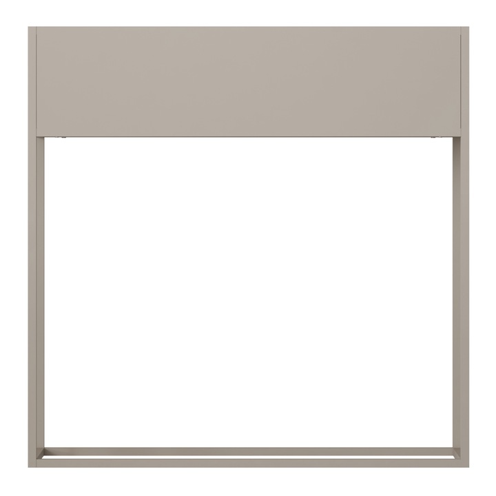 Suport plante, en.casa, PXSL-0421 Joensuu, 80 x 80 x 25 cm, otel, gri deschis