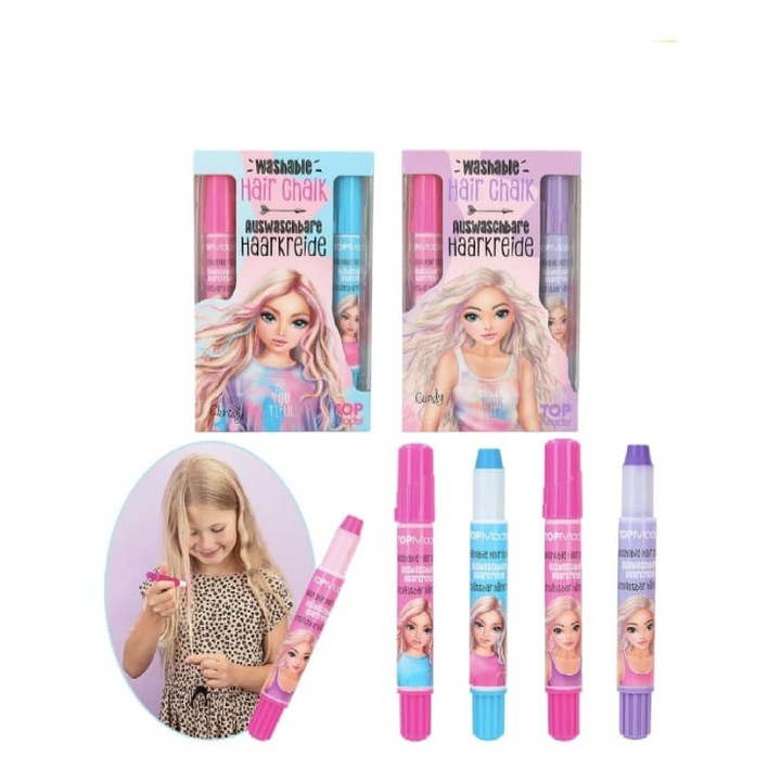 Set 4 Crete de par, tip creion, TOP MODEL, multicolor