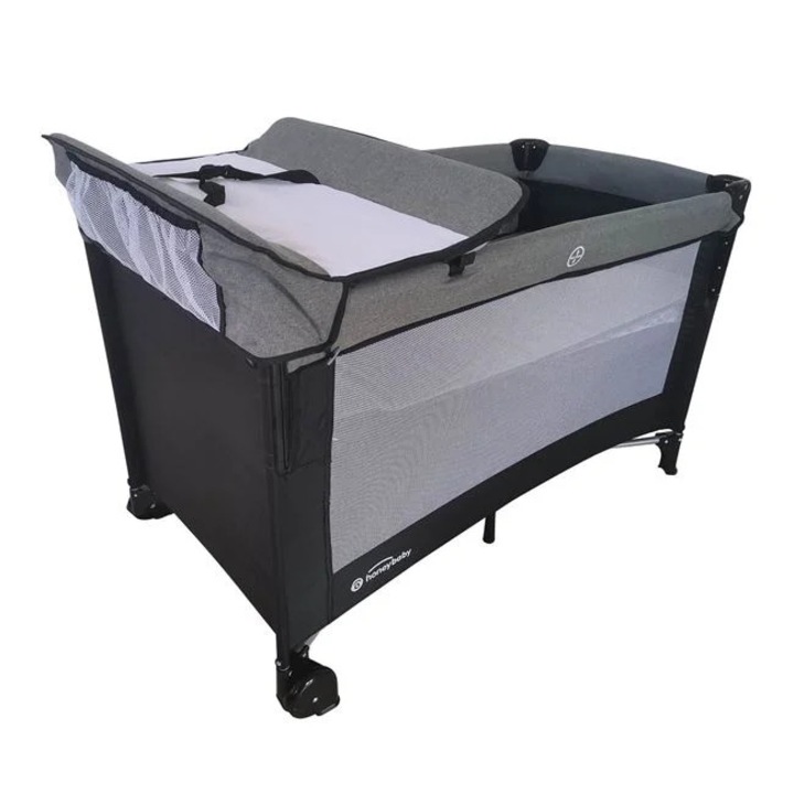 Multifunkcionális kiságy pelenkatartóval, 125x78x65 cm