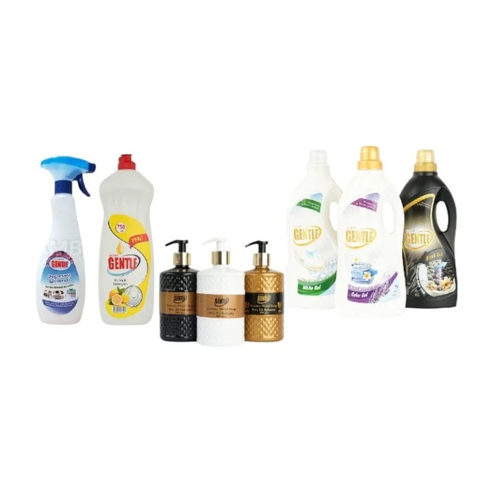 Pachet promotional gentle detergent lichid+degresant universal+sapun lichid+detergent lichid vase