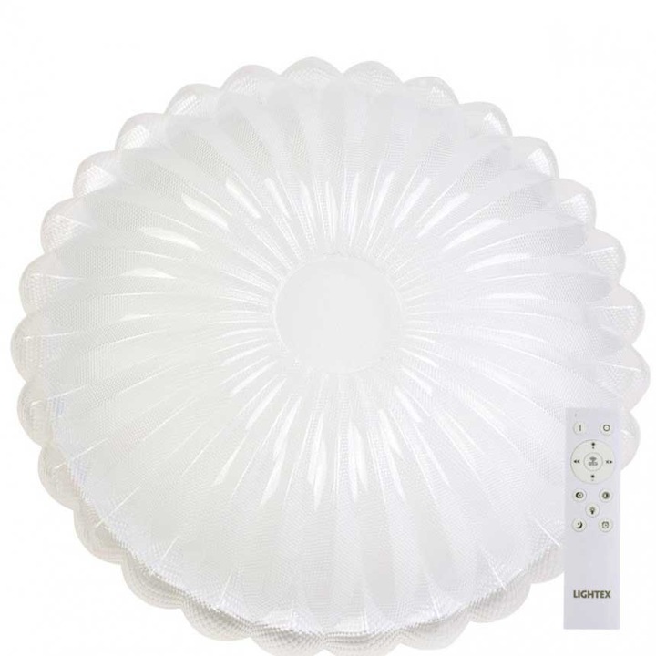 LED плафон Lightex MELIA, max.54W, 3000K-4000K-6500K, 5700lm, 220V, Димируем, С дистанционно, Ф400mm