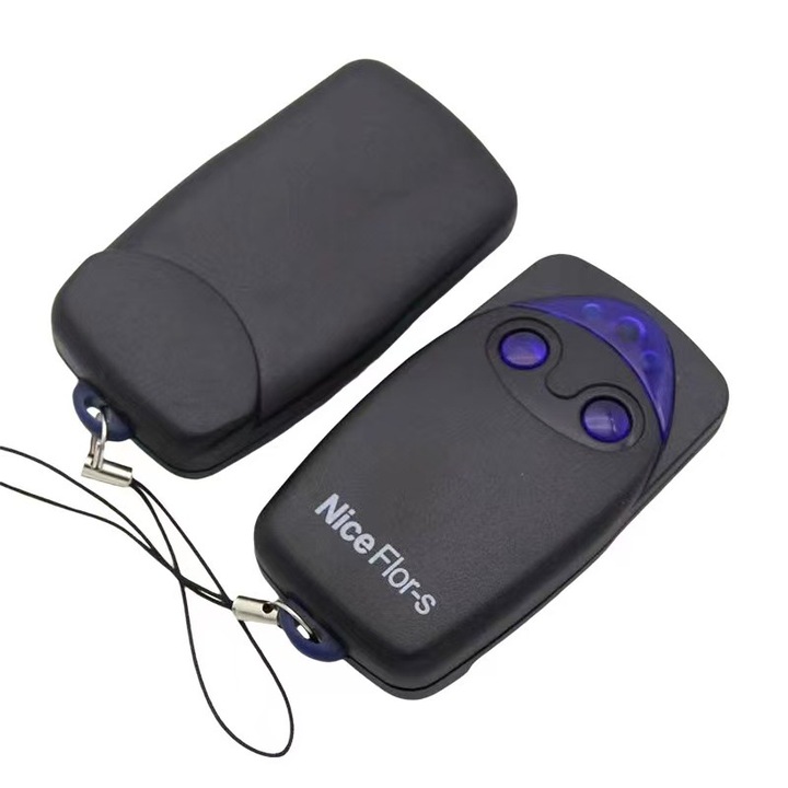 Telecomanda 2 canale, Nice FLO2R-S, neagra, 150m raza de actiune, 100x60x20mm