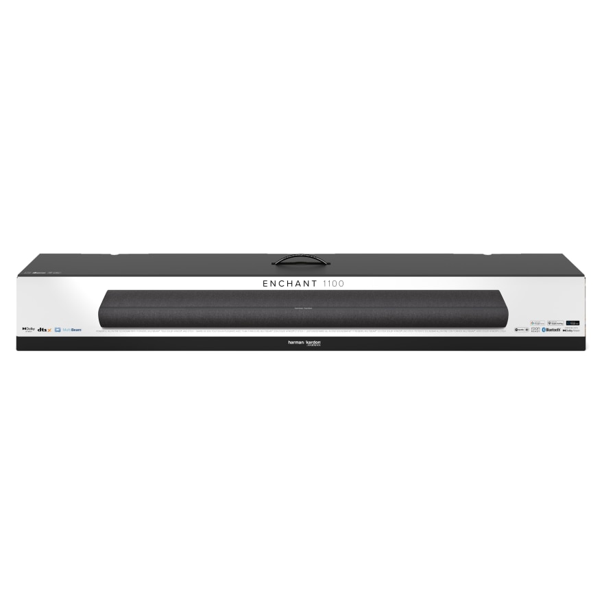 Set soundbar Enchant 1100 cu subwoofer, Dolby Atmos, 3D, negru, 1150x130x65mm