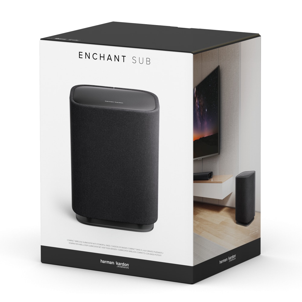 Subwoofer, Harman, Kardon Enchant Sub, Wireless, 6.5", 30.5x37.8x22.5cm, Negru