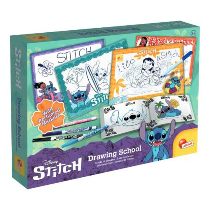 Lisciani Disney Stitch rajzkészlet, Rajziskola