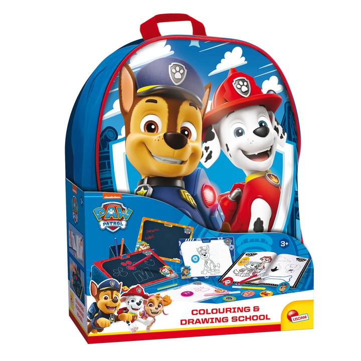 Lisciani Paw Patrol rajzkészlet, színező és rajziskola, hátizsákkal