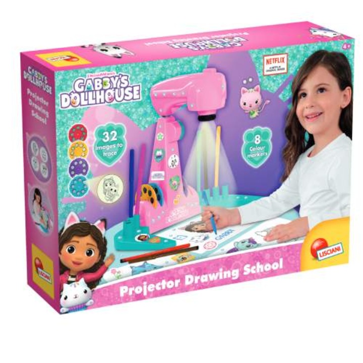 Lisciani Gabby's Dollhouse, Rajziskola rajzkészlet, projektorral