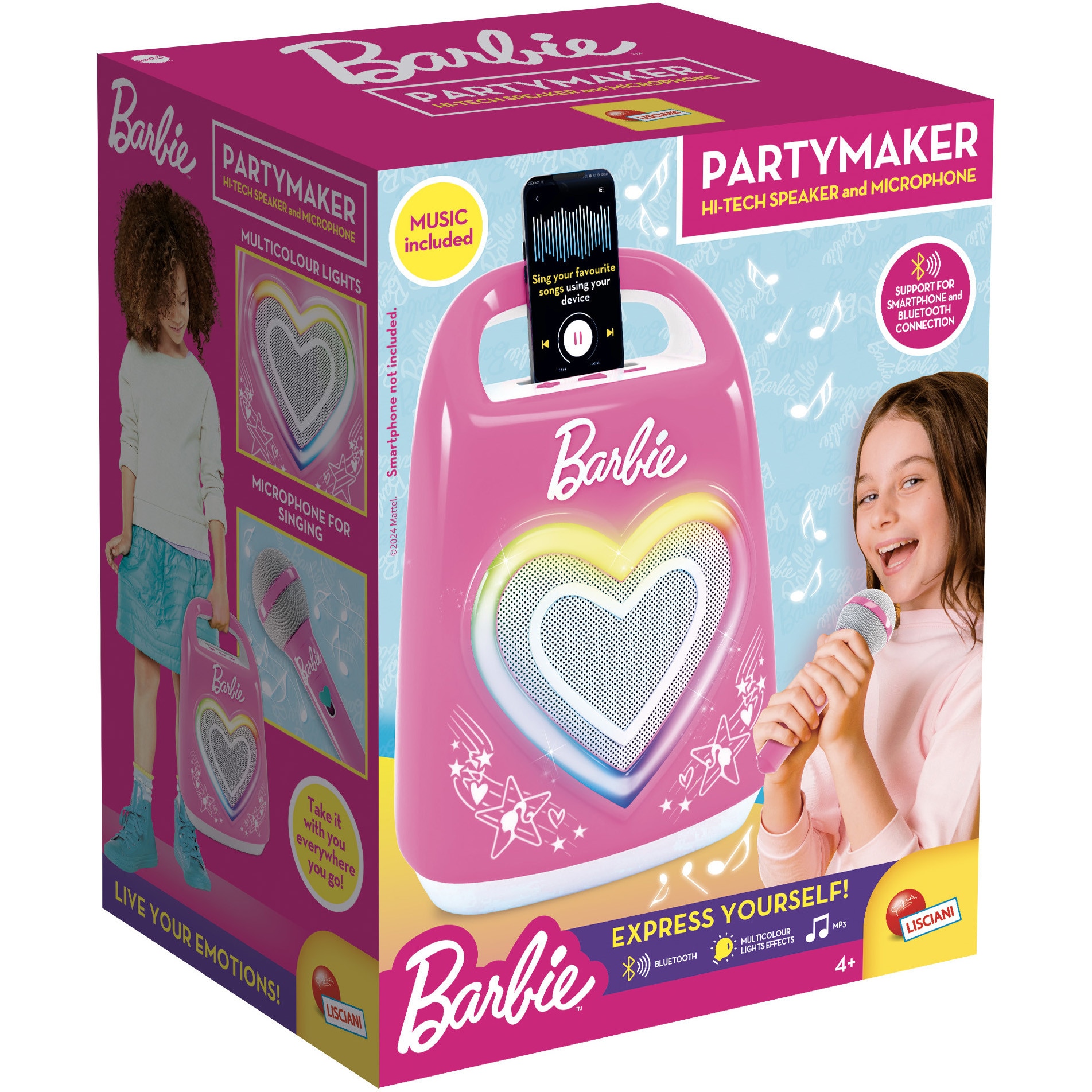 Boxa portabila cu microfon Lisciani Barbie - Partymaker