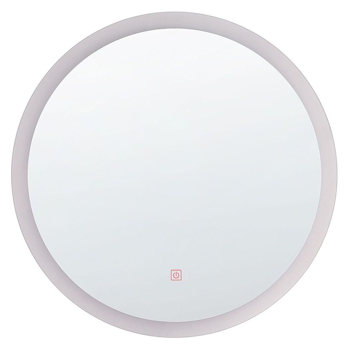 Oglinda LED pentru baie Yser 58 cm 58 cm Argintiu