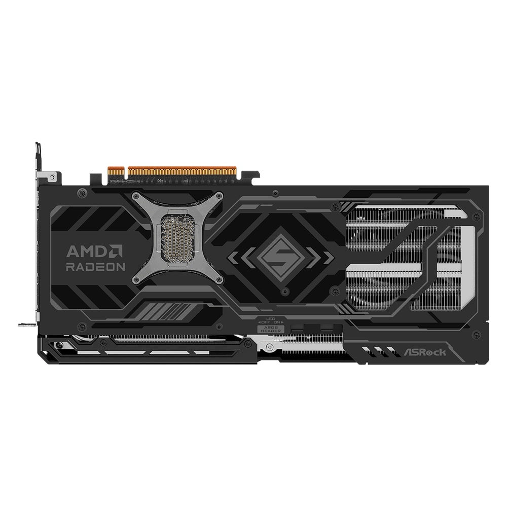 Placa video ASRock AMD Radeon RX 9070 XT Steel Legend Dark, 16GB