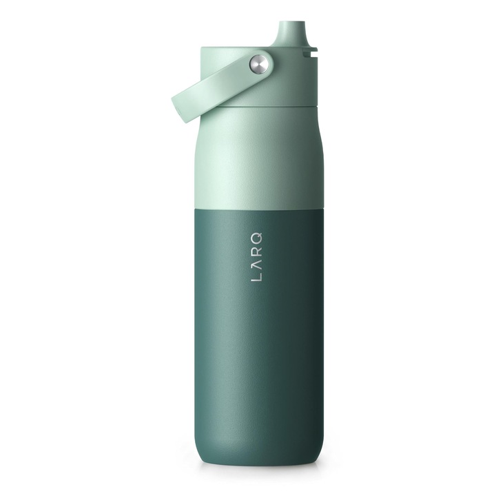 LARQ Bottle Swig Top sportkulacs 1 l, rozsdamentes acél, BPA-mentes, eukaliptuszzöld