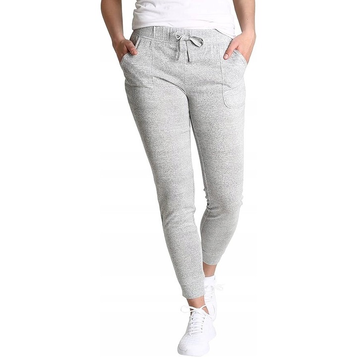Pantaloni sport pentru dama, Poliester, Gri