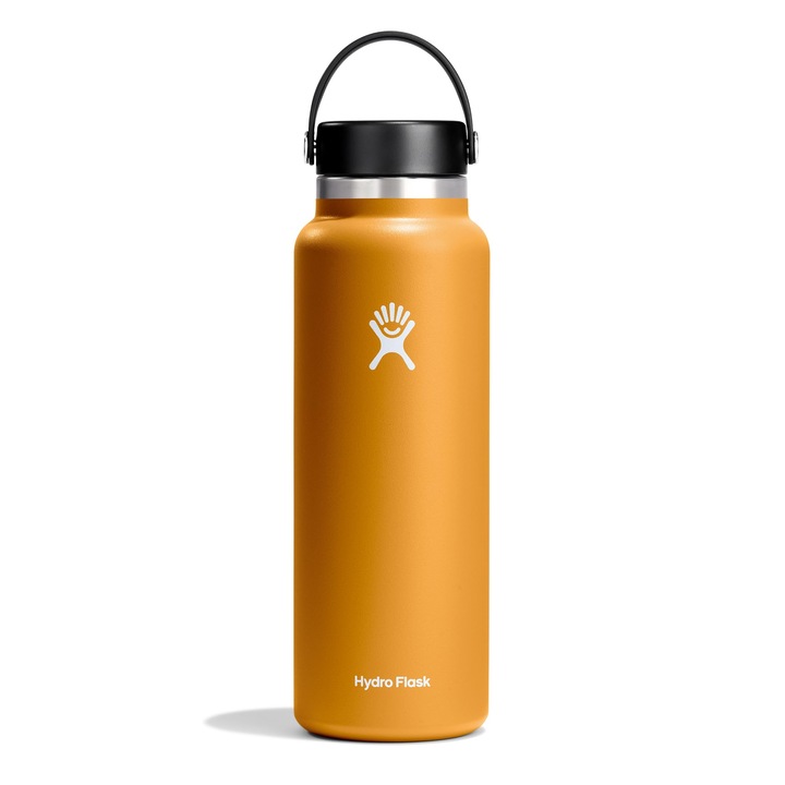 Бутилка за вода, Hydro Flask, 1180 мл, неръждаема стомана, цвят Fossil