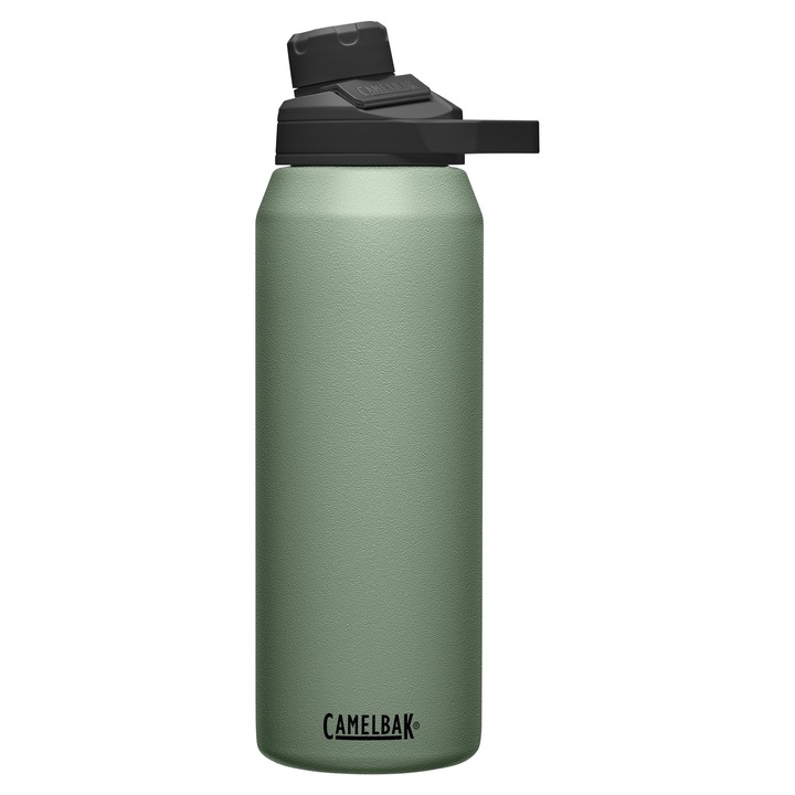 Спортна бутилка CamelBak, изолирана, силиконова, цвят мъх