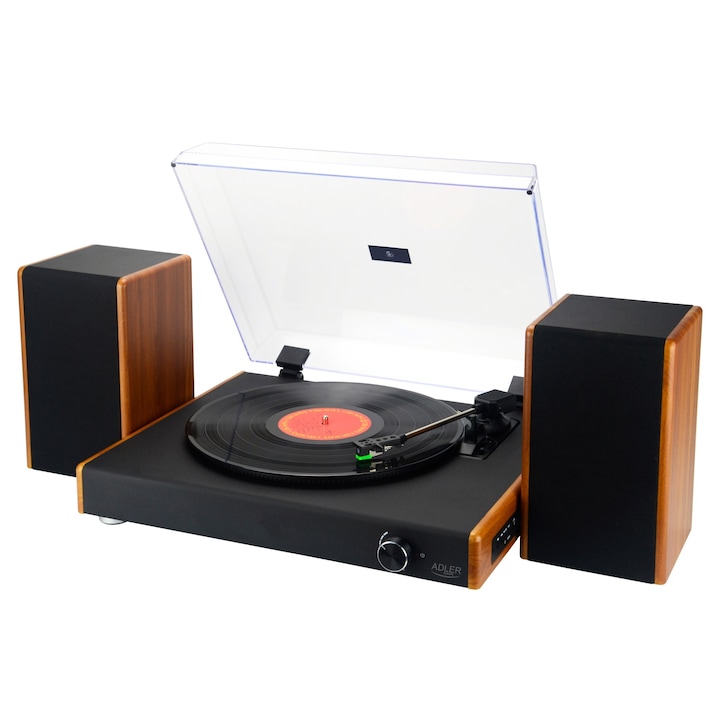 Пикап Adler AD1915, 3 скорости, 7, 10, 12 инча, Bluetooth, спестяване на място, 2x5W