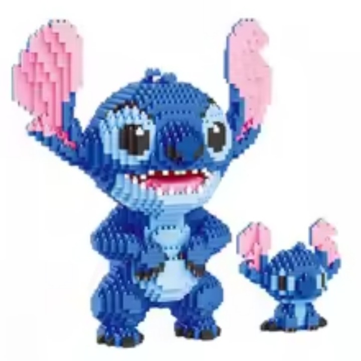 Önzáró építőkocka készlet, több mint 2300 darabos, anime ihlette 3D dizájn, felnőtteknek, doboz nélkül