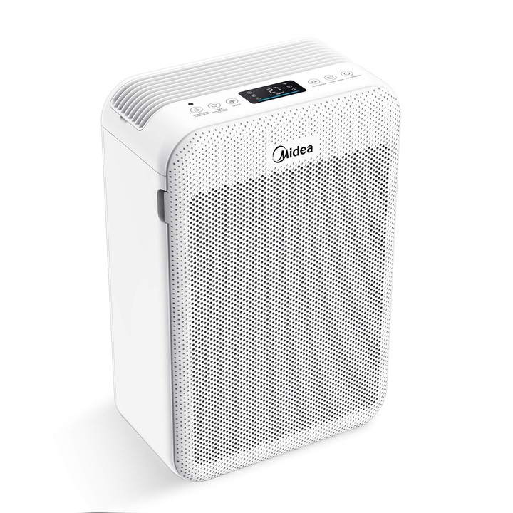 Midea légtisztító, ózonmentes, 360 m³/h kapacitás, HEPA H13 szűrő, akár 42 m²-es helyiségekbe