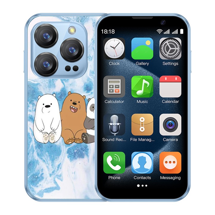 SOYES XS18 Pro смартфон 2GB RAM 16GB ROM 3.0 инча 3G с 2 стикера син