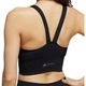 Bustiera sport Adidas Aeroknit, poliamida/elastan, negru, S INTL