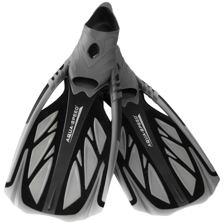 Aqua Speed rozsdamentes acél unisex úszóuszonyok, szürke/fekete, 36/37