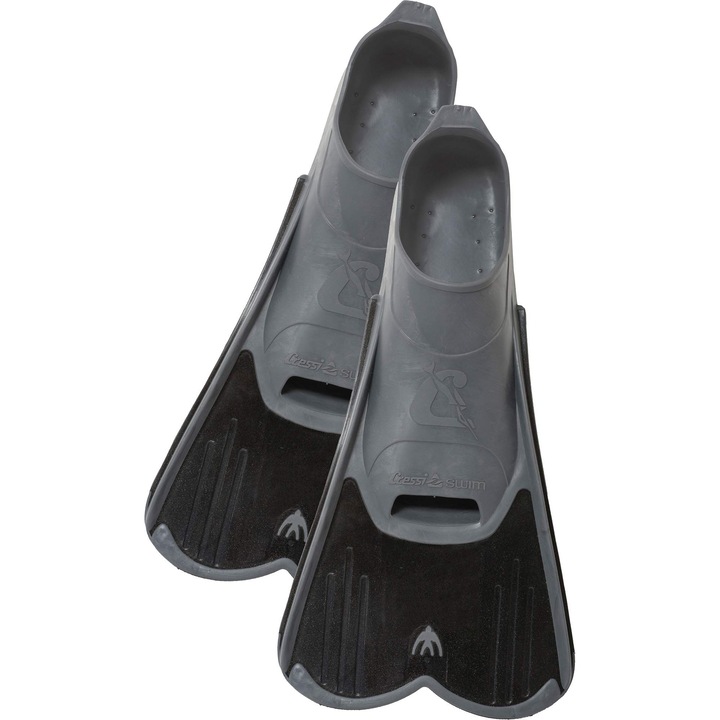 Cressi Unisex Felnőtt úszóuszony, Fekete/Szürke, 37/38