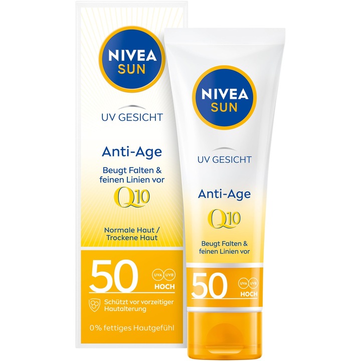 Lotune protectie solara Nivea, SPF 50, antirid, 50 ml