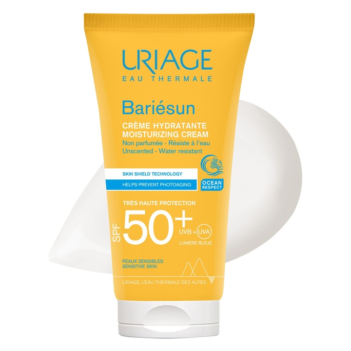 Uriage Bariesun SPF50+ fényvédő, 50ml, illatmentes, izzadásálló, érzékeny bőrre