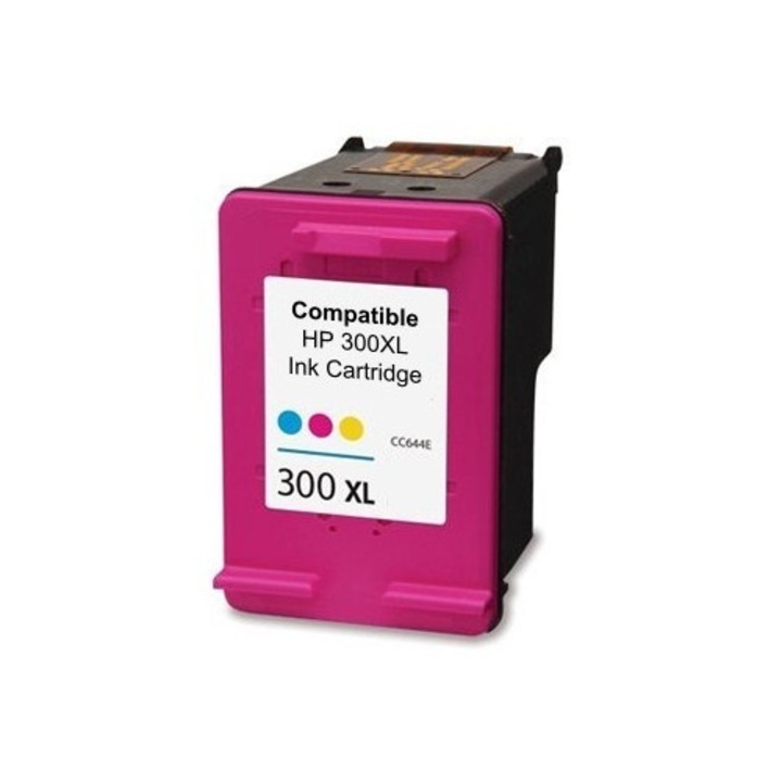Cartus Cerneala New-Ton, 300xl Color Compatibil HP DeskJet D1600 / DeskJet D1660 / DeskJet D2500 / DeskJet D2545, HP D2560 F4210 F4224 F4272 F4280, DeskJet F2400, ENVY 100, Photosmart C4600, C4700, CC641EE