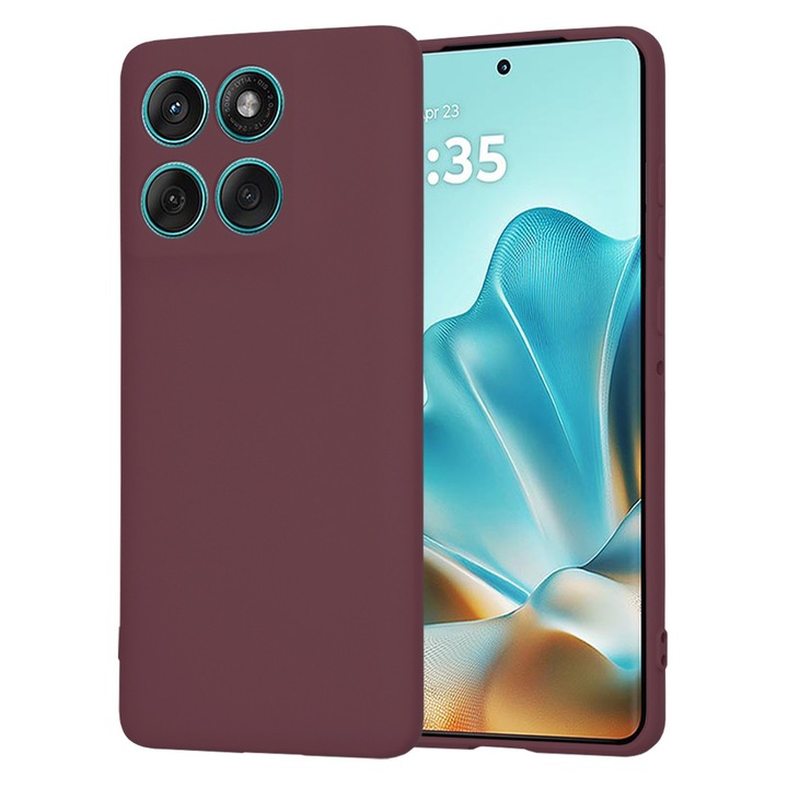 Husa pentru Honor X8c silicone case plum red
