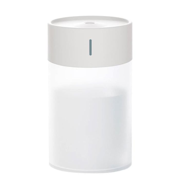 Umidificator EvoSmart™ UD-03, LED 7 culori, Telecomanda, Lampa de veghe, Timer, Purificator Aer, Difuzor De Arome, Aromaterapie, Ultrasunete Evo, Rezervor 300 ml, culoare Dark Wood