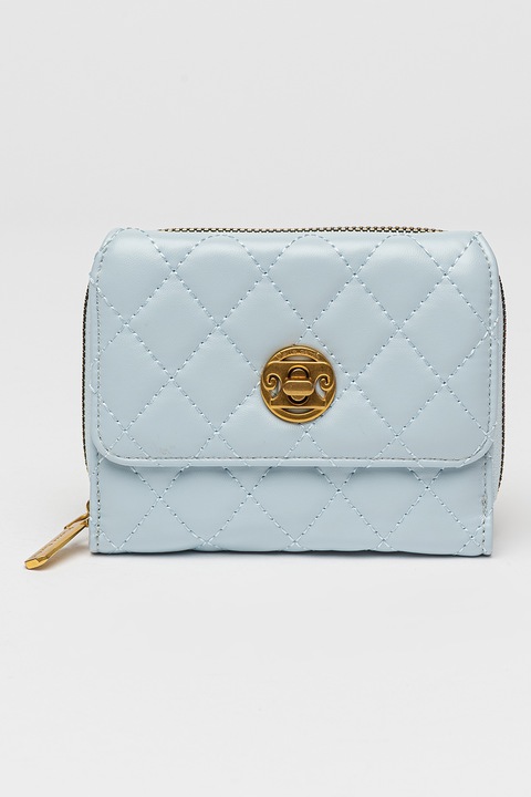 Pierre Cardin, Капитониран портфейл от еко кожа, Светлосин