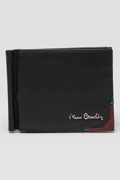 Pierre Cardin, Портфейл с лого и цип, Черен